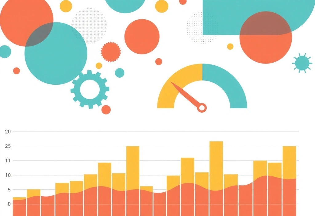 Abstract illustration representing data visualization